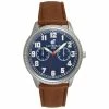 Mens Caribbean Joe Brown Strap/Blue Dial Watch - CJ7126SL -leather watch shop 00270475 d3b2 4008 9232 d306d2efc7d0