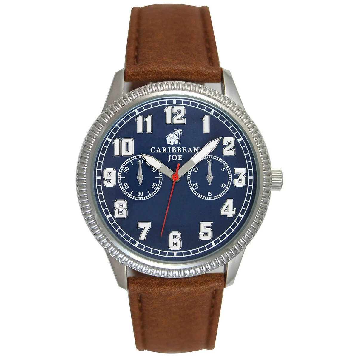 Mens Caribbean Joe Brown Strap/Blue Dial Watch - CJ7126SL 3 Mens Caribbean Joe Brown Strap/Blue Dial Watch - CJ7126SL