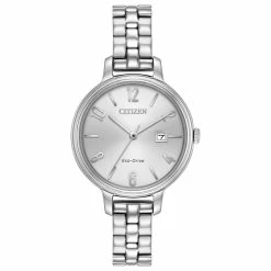 Womens Citizen® Silver-Tone Chandler Watch - EW2440-53A