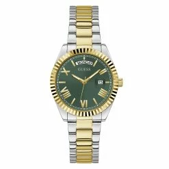 Womens Guess Two-Tone Coin Edge Bezel Watch - GW0308L5