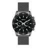 Mens IZOD® Gunmetal Mesh Strap With Black Dial Watch - IZO5563RO -leather watch shop 0baf8823 0150 4eda a6a6 8d505191931e
