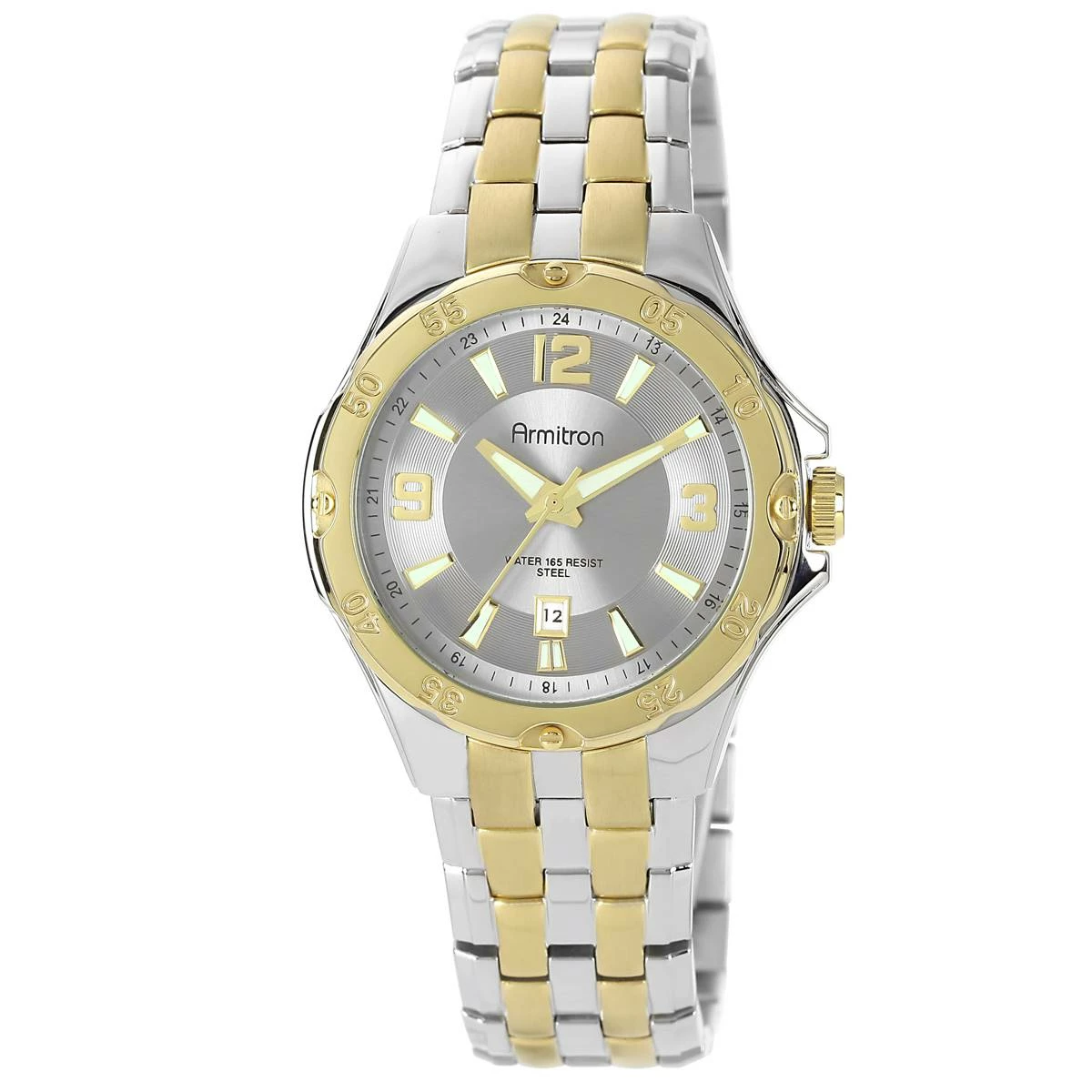 Mens Armitron® Two-Tone Analog Watch - 20/4963SVTT 3 Mens Armitron® Two-Tone Analog Watch - 20/4963SVTT