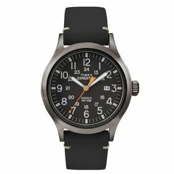 Mens Timex® Expedition Leather Watch - TW4B019009J