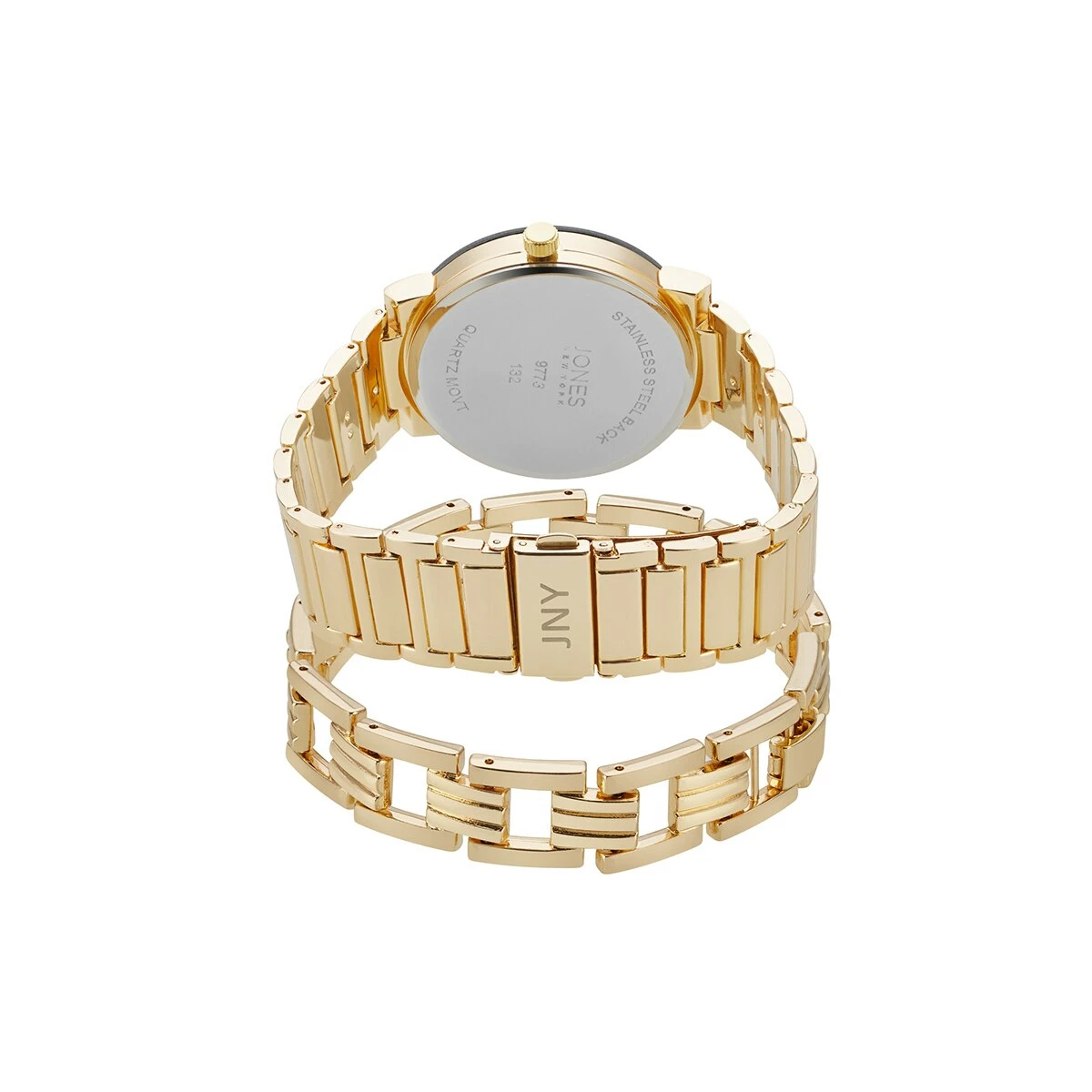 Mens Jones New York Gold-Tone Watch & Bracelet Set - 9773G-42-G27 5 Mens Jones New York Gold-Tone Watch & Bracelet Set - 9773G-42-G27 - Image 3