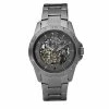 Mens RELIC By Fossil Brennan Gunmetal Automatic Watch - ZR11853 -leather watch shop 1192d680 1d31 497c 83e7 b02ba39356eb