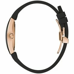 Mens Bulova Latin GRAMMY® Black Rosegold Strap Watch - 97A163 -leather watch shop 1453c93d 4994 42ee 90be 394559d3b3bd