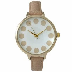 Womens Olivia Pratt Dots Watch - 14393 BEIGE