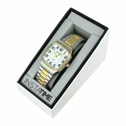 Mens Instatime Two-Tone Day & Date Watch - PM1918TT -leather watch shop 192b90ee cbd7 47a4 bbae 564751c9693b