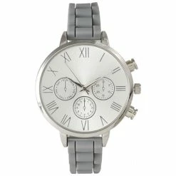 Womens Olivia Pratt Silicone Boyfriend Watch - 40006GREY