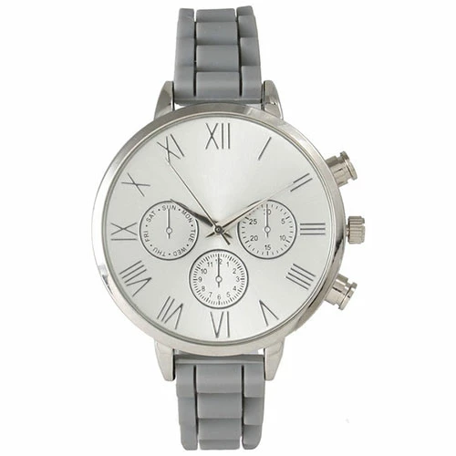Womens Olivia Pratt Silicone Boyfriend Watch - 40006GREY 3 Womens Olivia Pratt Silicone Boyfriend Watch - 40006GREY