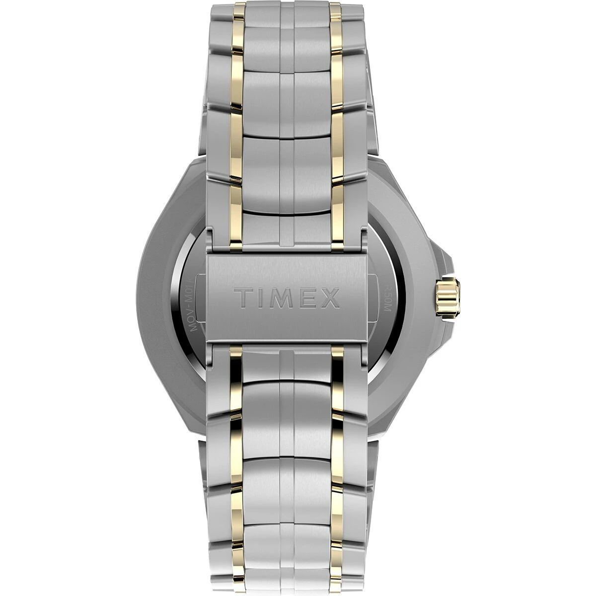 Mens Timex® 43mm Two-Tone Solar Bracelet Watch - TW2V39700JI 5 Mens Timex® 43mm Two-Tone Solar Bracelet Watch - TW2V39700JI - Image 3
