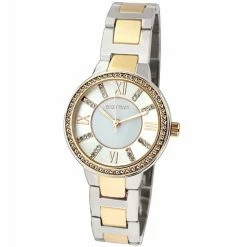 Ellen Tracy Two-Tone Crystal Bezel Watch - ET5189TTG