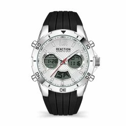 Mens Kenneth Cole® Reaction™Analog Black/White Watch-KRWGP2177103