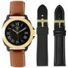 Mens Beverly Hills Polo Club 45mm Gold-Tone Watch Set - 54271 -leather watch shop 1ab7c9a5 fa6e 41bb adcc a18673362faf