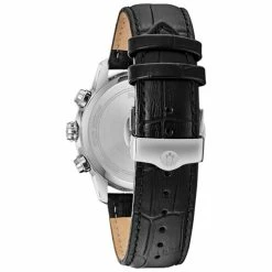 Mens Bulova Sutton Black Leather Strap Watch - 96B310 -leather watch shop 1e32d7ca adf1 4d7c 8580 4dd796d561ad