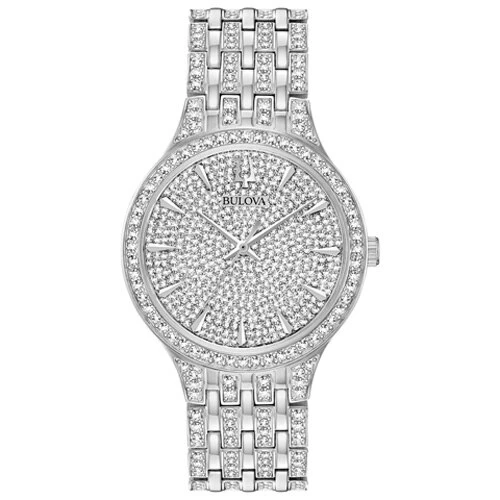 Mens Bulova Phantom Crystal Embellished Bracelet Watch - 96A226 3 Mens Bulova Phantom Crystal Embellished Bracelet Watch - 96A226