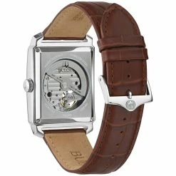 Mens Bulova Sutton Automatic Brown Leather Strap Watch - 96A268 6 Mens Bulova Sutton Automatic Brown Leather Strap Watch - 96A268 -leather watch shop 2393eec9 b850 4df4 ba2a 700d9cfbed07