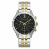 Mens Caravelle Chronograph Two-Tone Watch - 45A143 -leather watch shop 250dd0dc 73fb 4a31 a49d 6a343f9d507d