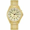 Mens Caravelle Gold-tone Stainless Luminescent Watch - 44C112 -leather watch shop 270d0fd9 7752 46c6 9b05 42b463f216b8