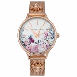 Adrienne Vittadini Mesh Strap Watch - AD13025RG678-524 -leather watch shop 283075ee dc30 4146 8397 9798056f9550