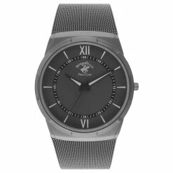 Mens Beverly Hills Polo Club Gunmetal Strap/Grey Dial Watch-54178