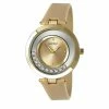 Ellen Tracy Floating Crystals Gold Strap Watch - ET5389GD -leather watch shop 31063da2 97a0 4a1f b9f2 e2efe0993839
