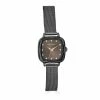 Ellen Tracy Gunmetal-Tone Square Mesh Watch - ET5427GU -leather watch shop 323d1afd c746 4323 ad92 b553b92b14c7