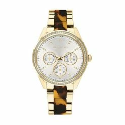 Adrienne Vittadini Gold & Tortoise Watch - 13787G-42-G01