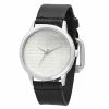 Unisex White Gold Plated & Leather Watch- 998-013-W -leather watch shop 36358d4a e177 4e96 bd00 25d9a7f6ddef