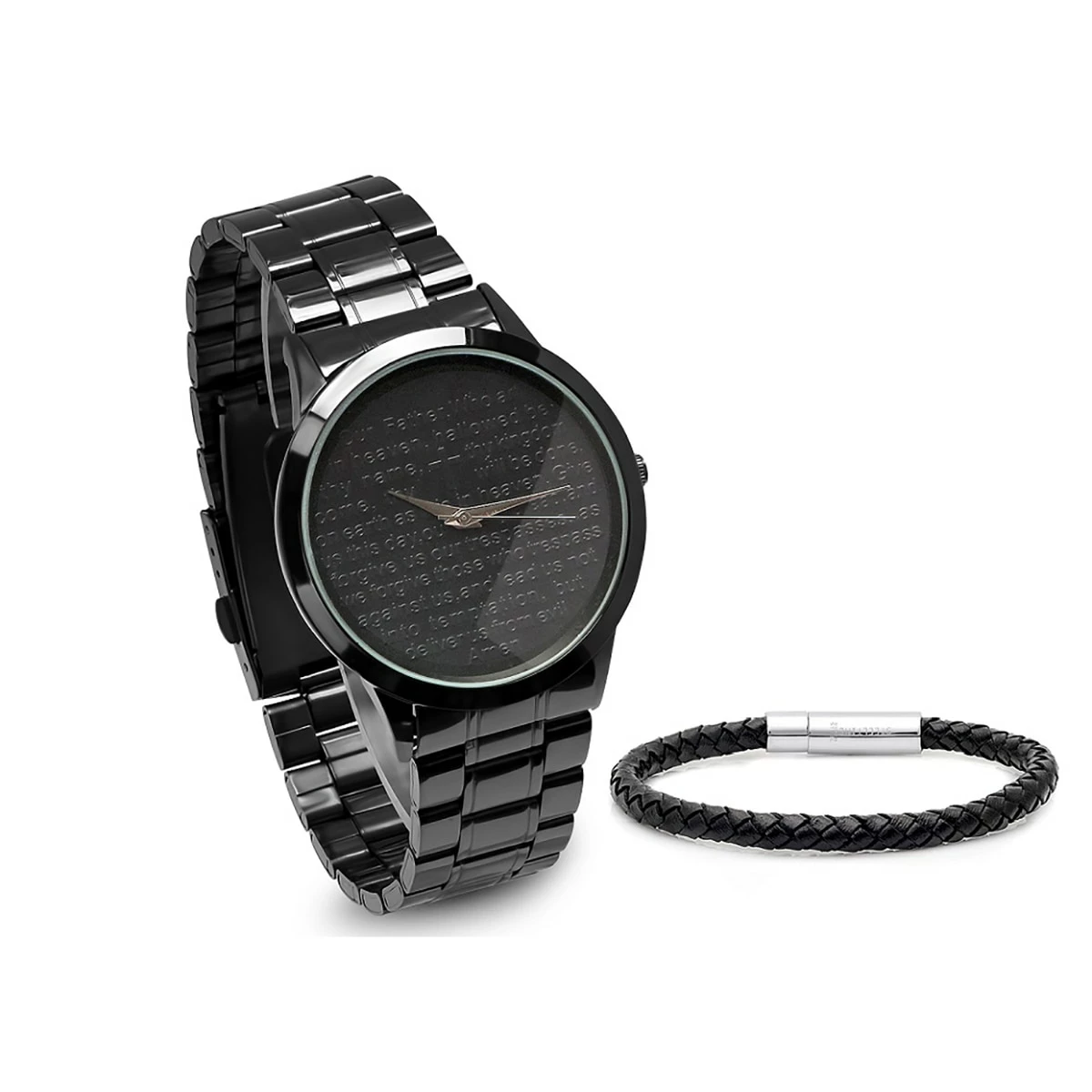 Mens Steeltime Braided Watch Set - B80-011-W-617-036-B 3 Mens Steeltime Braided Watch Set - B80-011-W-617-036-B