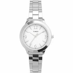 Timex® Silver-Tone Silver Dial Watch - TW2V35800JI