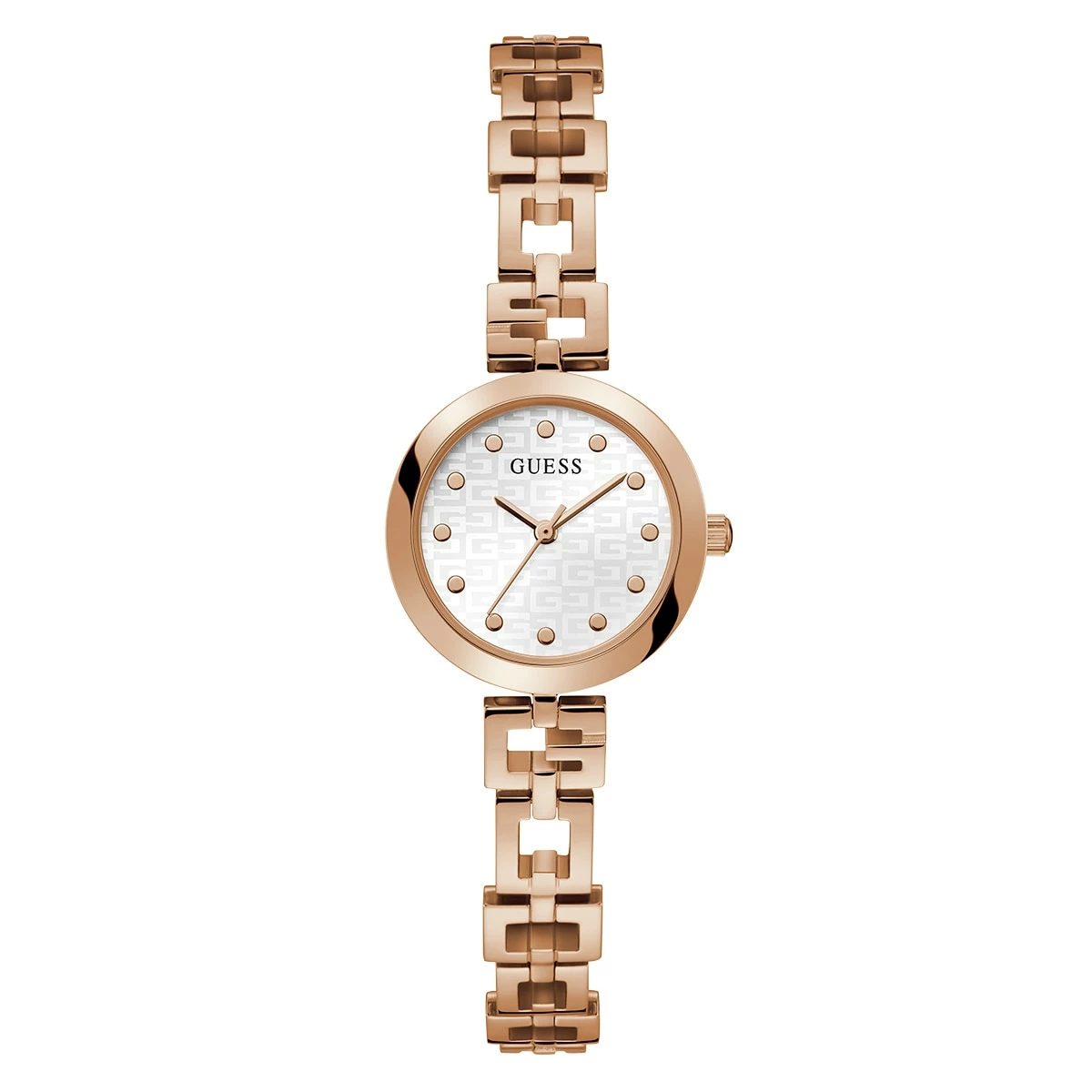 Womens Guess Rose Gold Chain-Like Bracelet Watch - GW0549L3 3 Womens Guess Rose Gold Chain-Like Bracelet Watch - GW0549L3