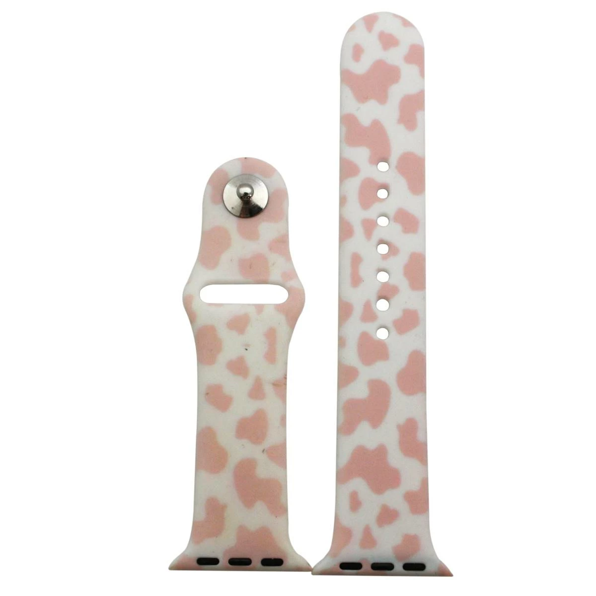 Olivia Pratt™ Printed Apple Watch Band -8844-WHITEBLUSHCOW 5 Olivia Pratt™ Printed Apple Watch Band -8844-WHITEBLUSHCOW - Image 3