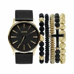 Mens Zoo York Brown/Gold/Black Watch/Bracelet Set - 5324G-42-G02