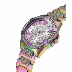 Guess Silver/Purple Dial Watch - GW0044L1 11 Guess Silver/Purple Dial Watch - GW0044L1 -leather watch shop 43b3556c 0692 47d7 8061 edf83e05b441