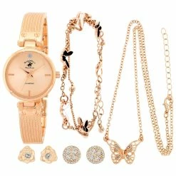 Beverly Hills Polo Club Analog Watch Set - 81767-BHP