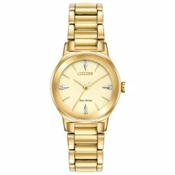 Citizen® Gold-Tone Diamond Accent Watch - EM0732-51P