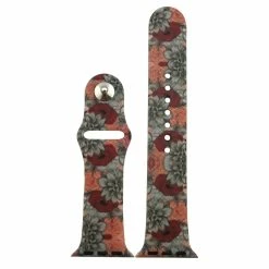 Olivia Pratt™ Apple Watch Band - 8844-GRAYFLOWERSANDROSES -leather watch shop 474314af 037d 46c2 8c48 8266fdb6c1fc