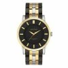 Mens Armitron Classic Gold Tone Dial Dress Watch - 20-4962BKTC -leather watch shop 4844ba84 c6ea 4aa7 b87b 38af0e35fc31