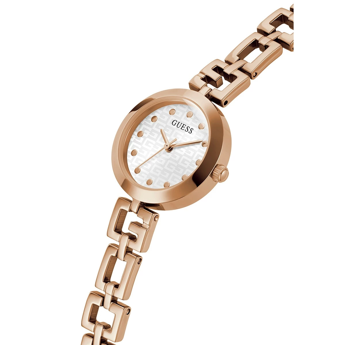 Womens Guess Rose Gold Chain-Like Bracelet Watch - GW0549L3 6 Womens Guess Rose Gold Chain-Like Bracelet Watch - GW0549L3 - Image 4