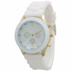 Olivia Pratt Trendy Silicone Strap Watch - 20225WHITE