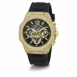 Mens Guess Watches® Gold Tone Case Black Silicone Watch -GW0518G2 11 Mens Guess Watches® Gold Tone Case Black Silicone Watch -GW0518G2 -leather watch shop 4ae05293 8094 4a5d 9887 6cbc9c822eec