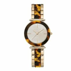 Adrienne Vittadini Gold & Tortoise Watch - 13786G-42-E39