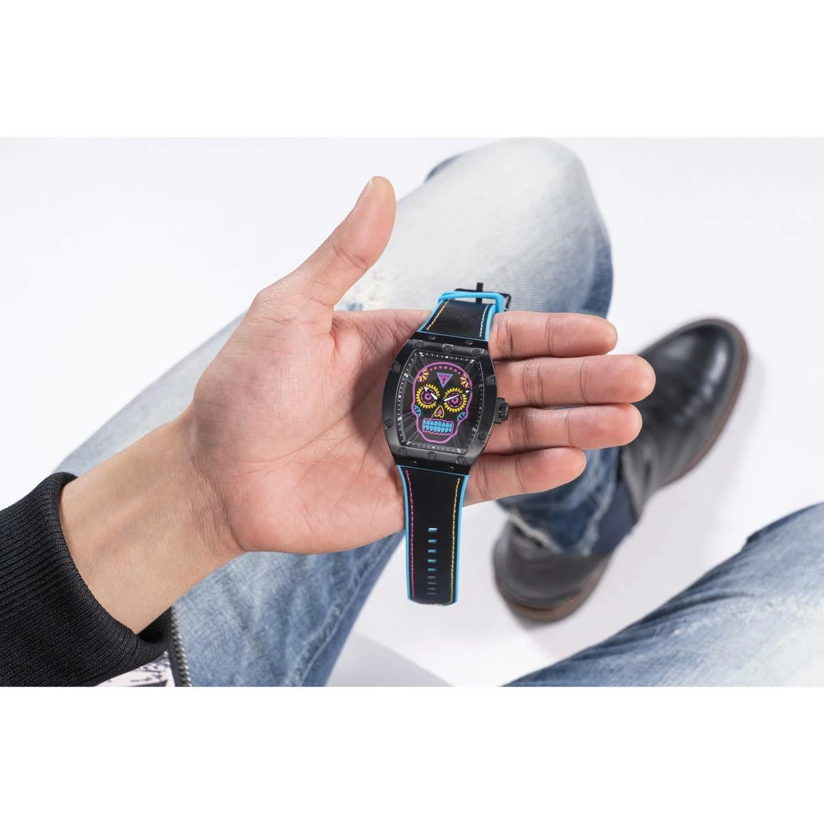 Mens Guess Watches® Day Of The Dead Silicone Watch - GW0506G1 9 Mens Guess Watches® Day Of The Dead Silicone Watch - GW0506G1 - Image 7