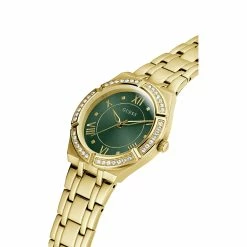 Womens Guess Gold-Tone Cosmo Watch - GW0033L8 -leather watch shop 52b2ee78 7fd9 403a 93be 247b756d2c3a