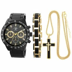 Mens Beverly Hills Polo Club Analog Watch Set - 55224