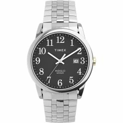 Mens Timex® Silver-Tone High Contrast Dial Watch - TW2V40200JT