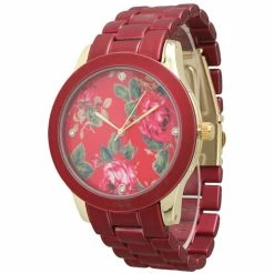 Olivia Pratt Colored Metal Watch -13575RED
