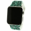 Olivia Pratt™ Printed Apple Watch Band - 8844-TEALCHEETAH -leather watch shop 5f905f63 77c1 4734 91e6 c3a56500c1cc
