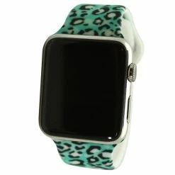 Olivia Pratt™ Printed Apple Watch Band - 8844-TEALCHEETAH